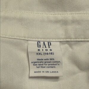 GAP Kids Cream Shirt XXL